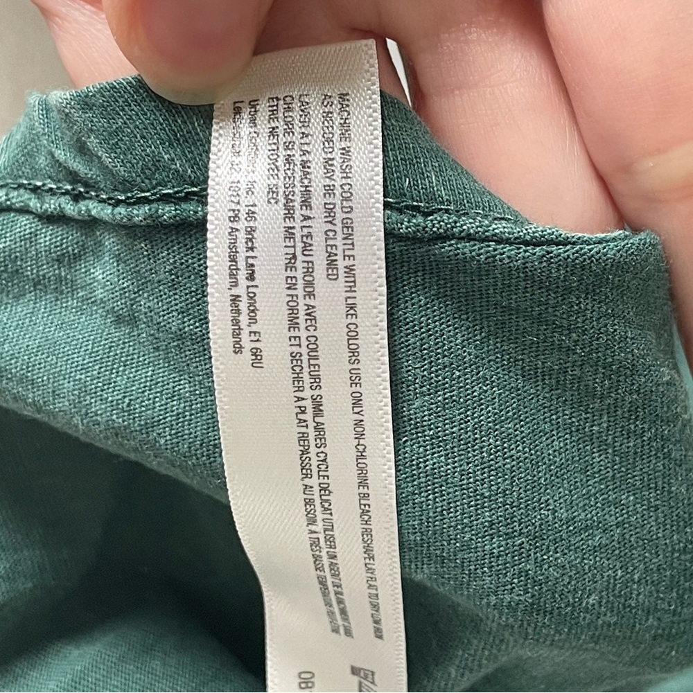 Anthropologie Daily Practice 100% cotton Green Racerback hi-lo dress size Small - Picture 16 of 16